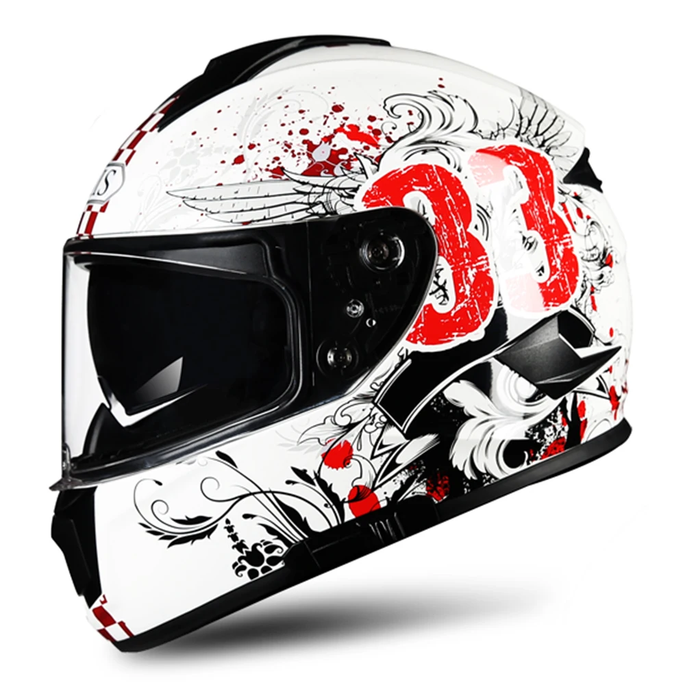 AIS мотоциклетный шлем Casco Moto крест Мото Capacete мото полный лицо шлемы скутер двойной