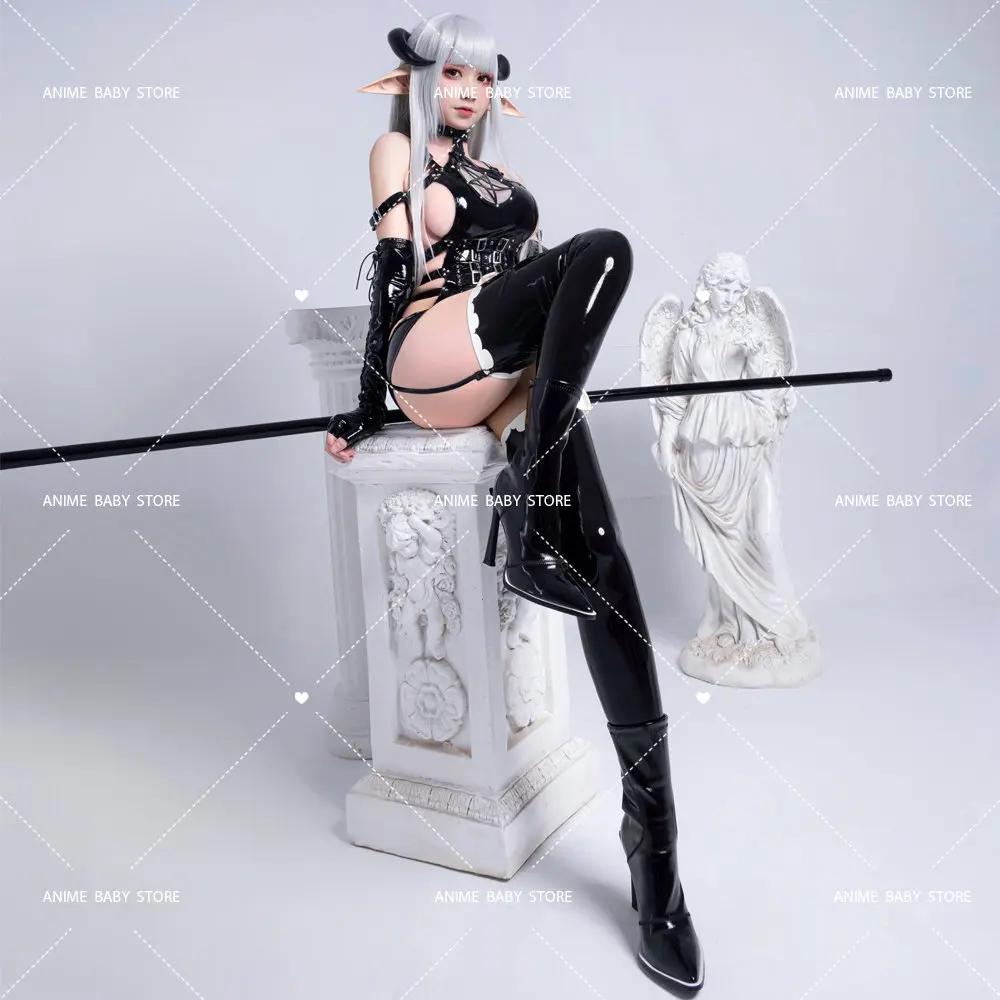 Костюм для косплея Dark Reign Demon Hunter из лакированной кожи светоотражающий Косплей с