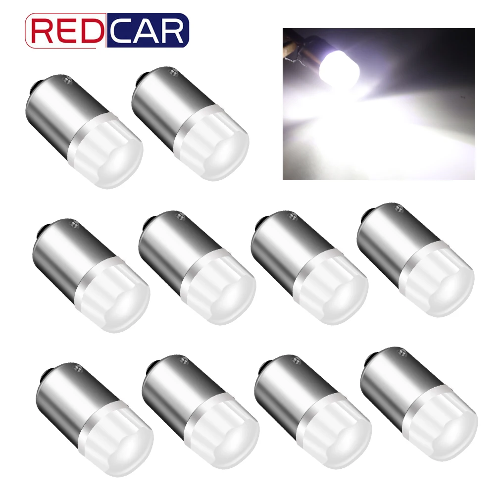 Светодиодная лампа для салона автомобиля 2835SMD 12 в пост. Тока 10 шт. BA9S светодиодный
