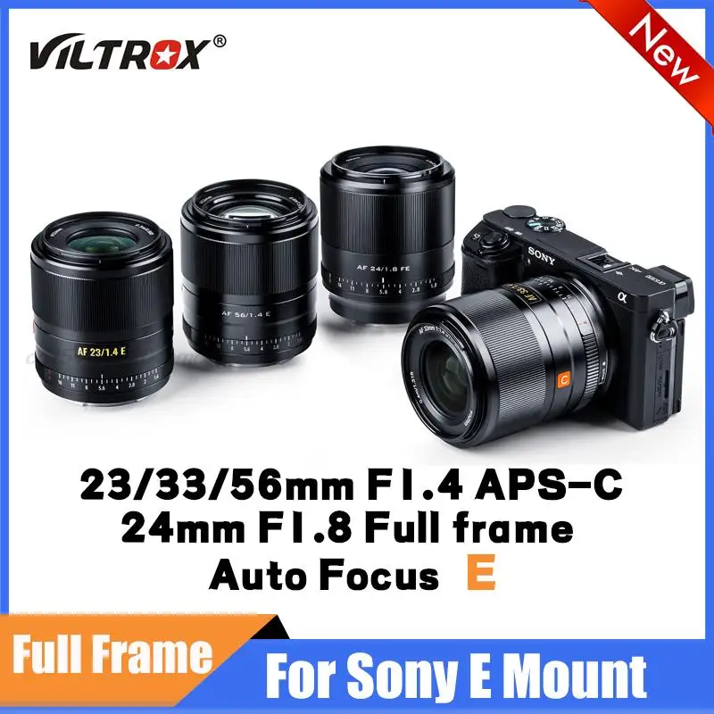 Viltrox 23 мм 33 56 F1.4 фотообъектив с большой диафрагмой 24 F1.8 полноразмерные Объективы