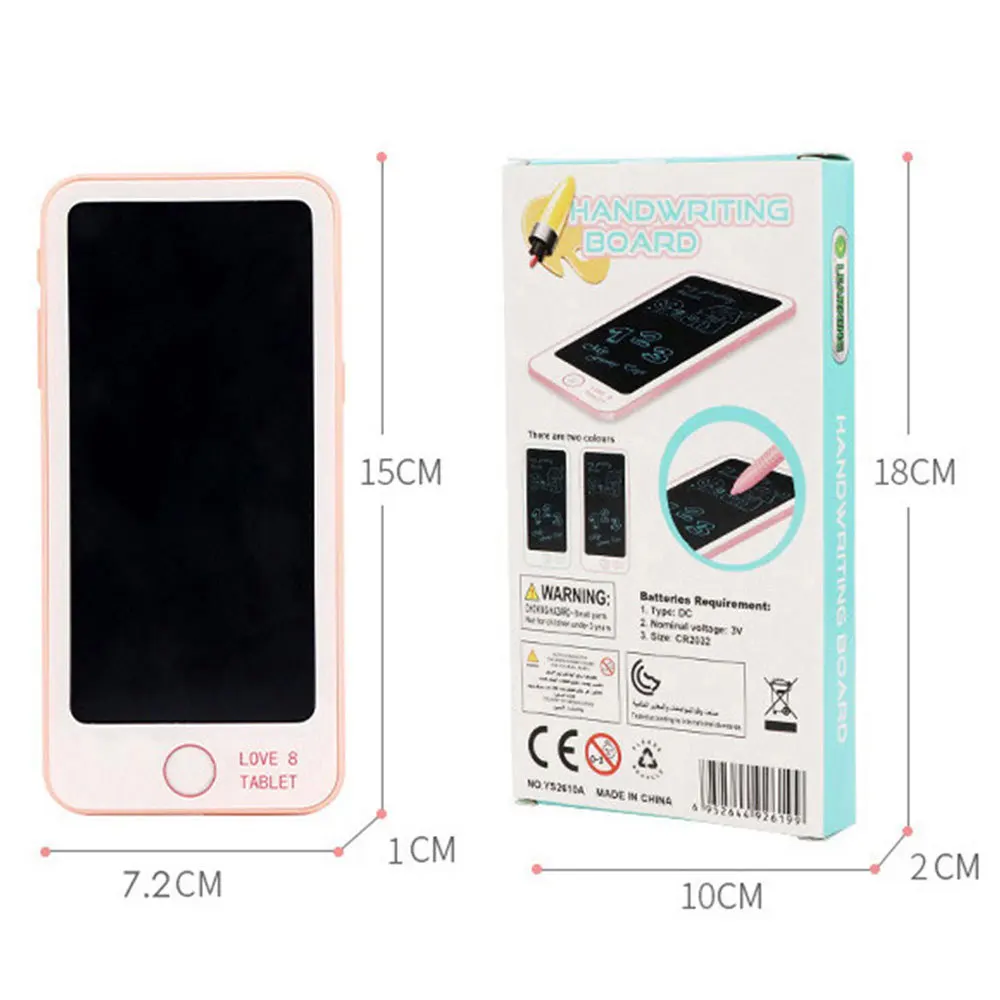 6-дюймовый ЖК-дисплей планшет для детей раннего обучения живопись письменная