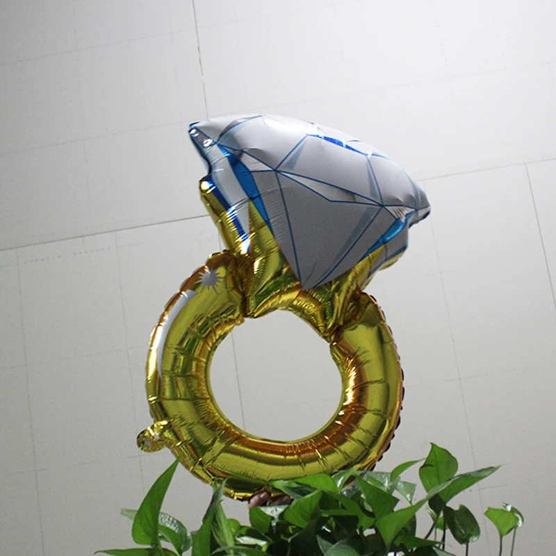 32 дюйма новый Алюминий пленки воздушный шар со стразами с большим бриллиантом