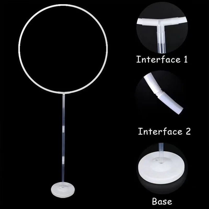 

New Round Circle Balloons Stand Balloon Hoop Holder Arch Weddng Backdrop Ballon Frame Baby Shower Kids Birthday Party Decoration