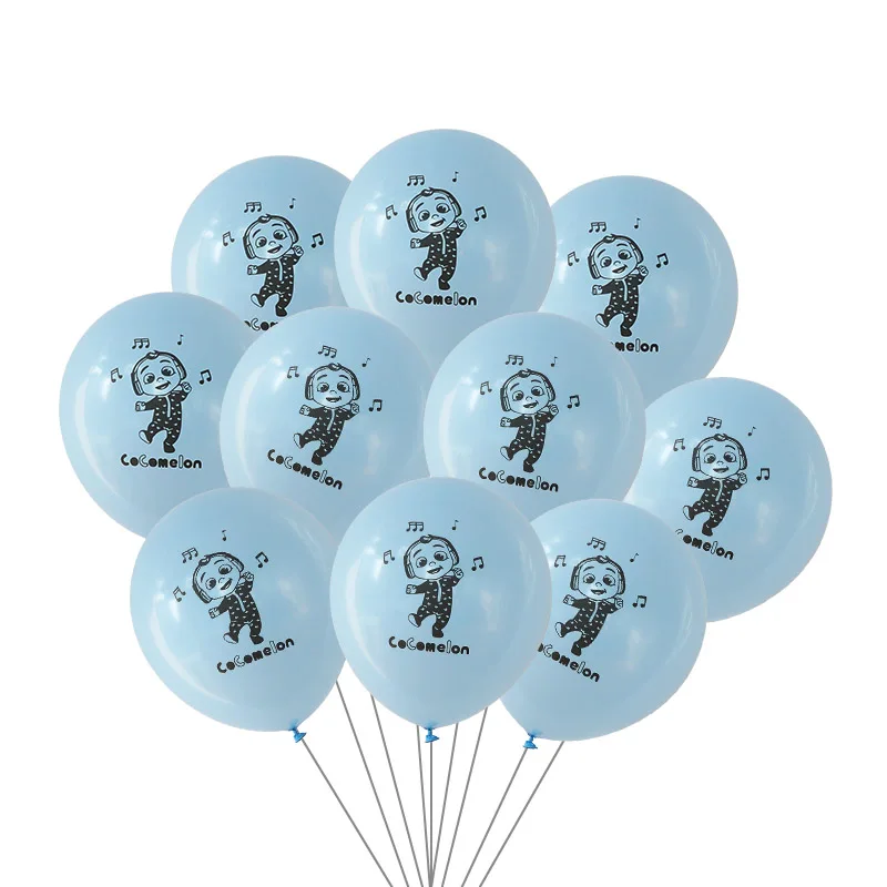 

100Pcs 12inch Cocomelon Latex Balloons Baby Shower Happy Birthday Party Decoration Inflatable Cartoon Toys For Kids Supplies