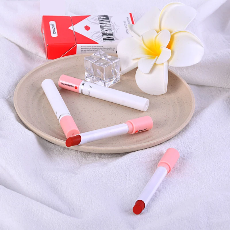 Сигаретная помада 1 набор = 4 цвета матовая стойкая бриллиантовая телесных