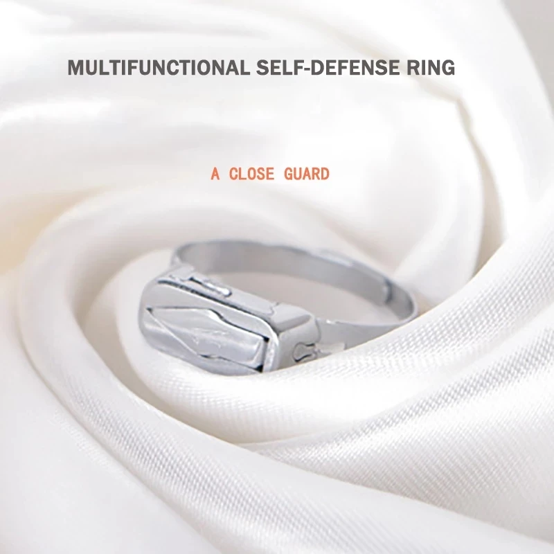 

Defensa Personal Stainless Steel Self-Defense Ring Self-Defense Multifunctional Opening Adjustable Defensa Personal Mujer