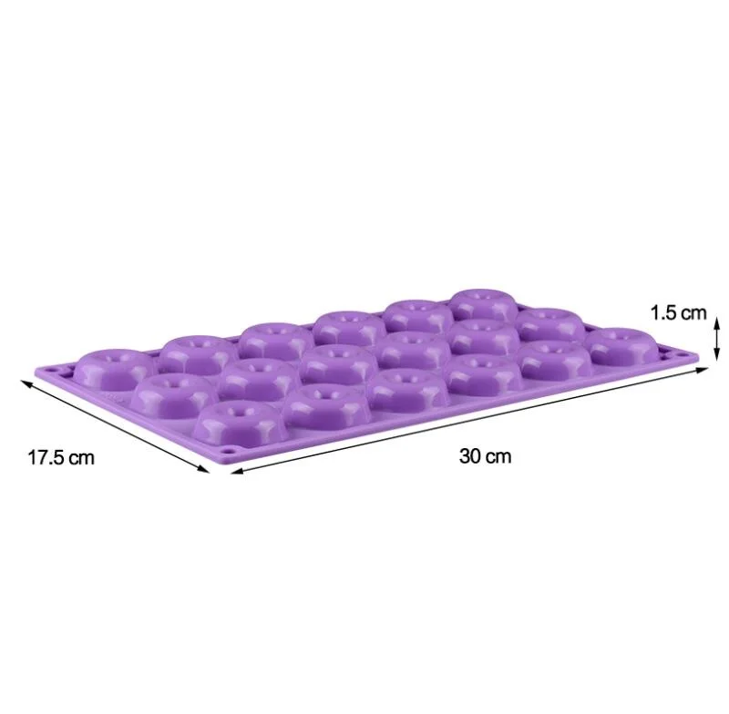 Новинка 18 полости Мини пончики круглой формы силиконовая форма для десертов