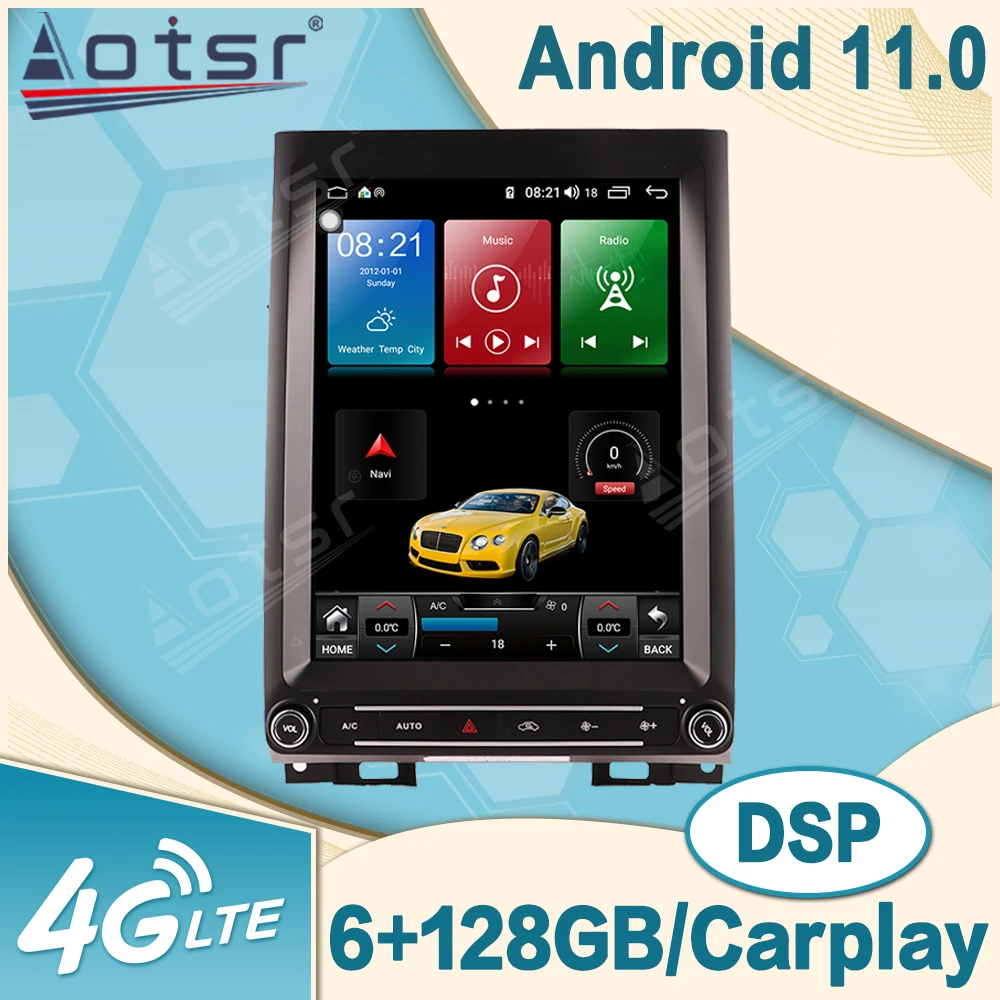 

128G Android 11 Multimedia Video Player GPS Navigation For Ford Raptor F350 2015 - 2020 Car Radio Auto Vertical Stereo Unit DSP