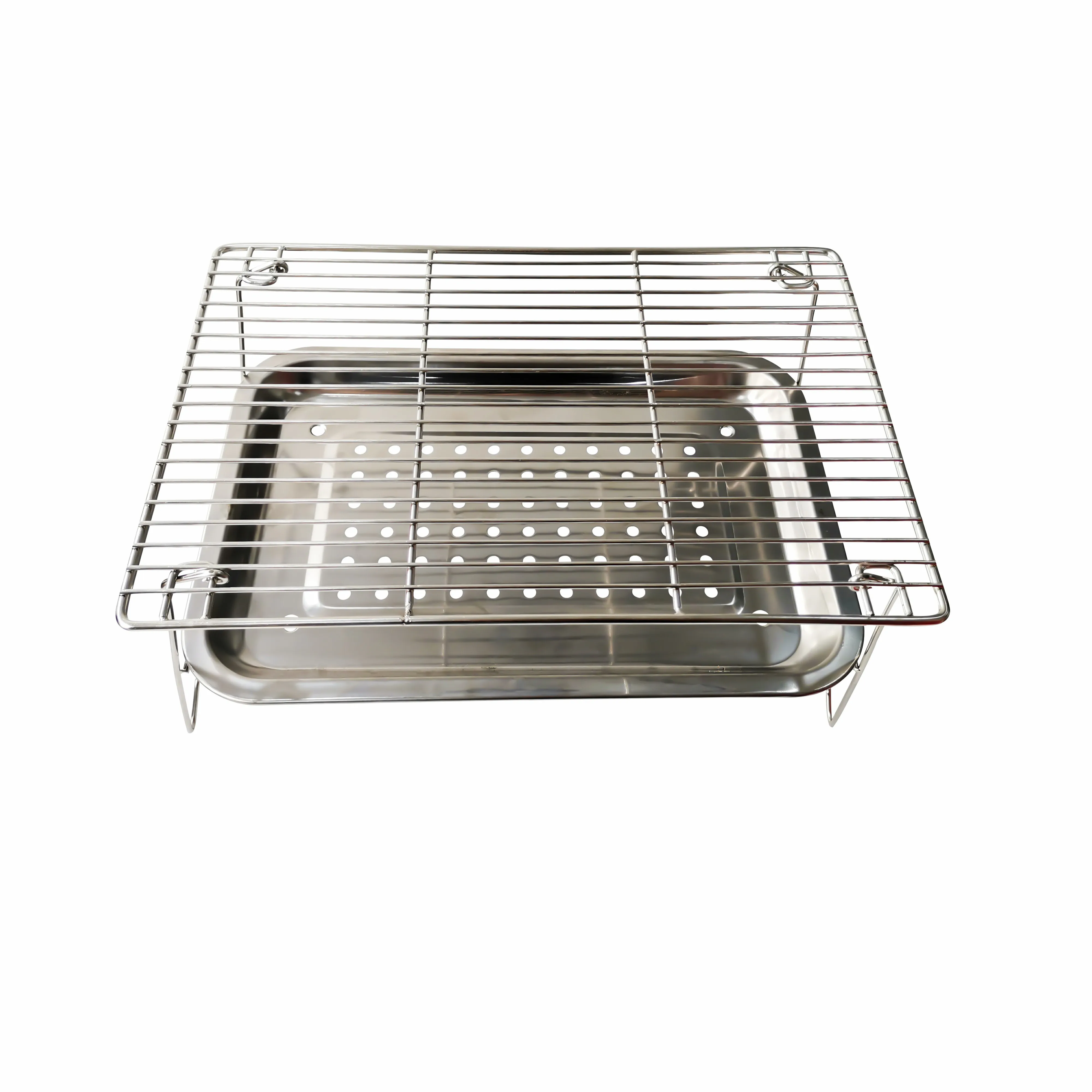 Portable home outdoor metal barbecue rack Mini foldable grill |