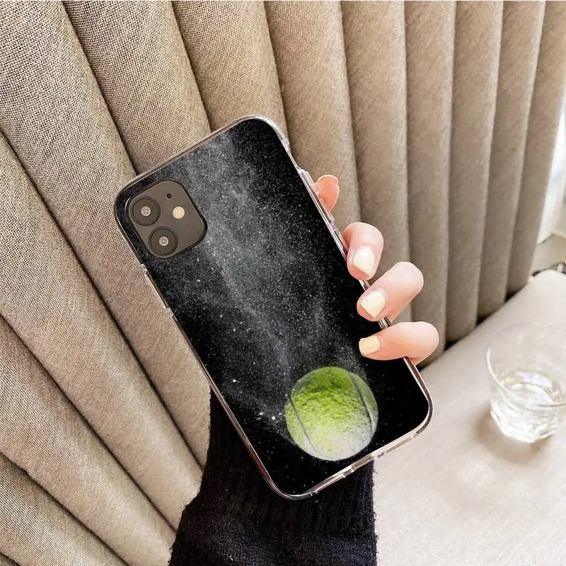 

Tennis ball movement Phone Case For iphone 7 8 plus x xr xs 11 12 mini pro max transparent nax fundas cover