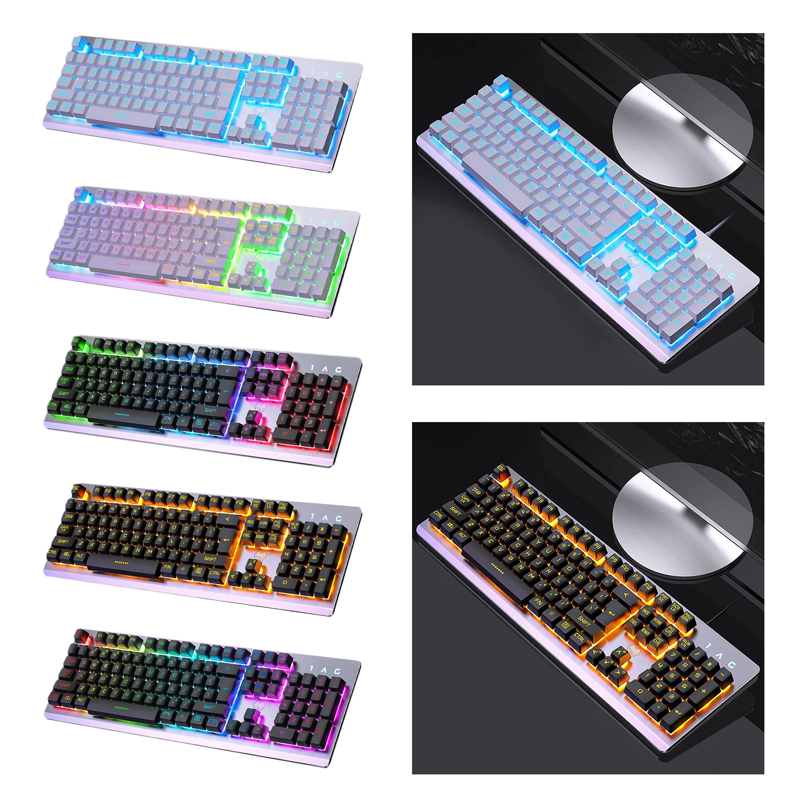 Клавиатура игровая Проводная с подсветкой 104 клавиш|Клавиатуры| |