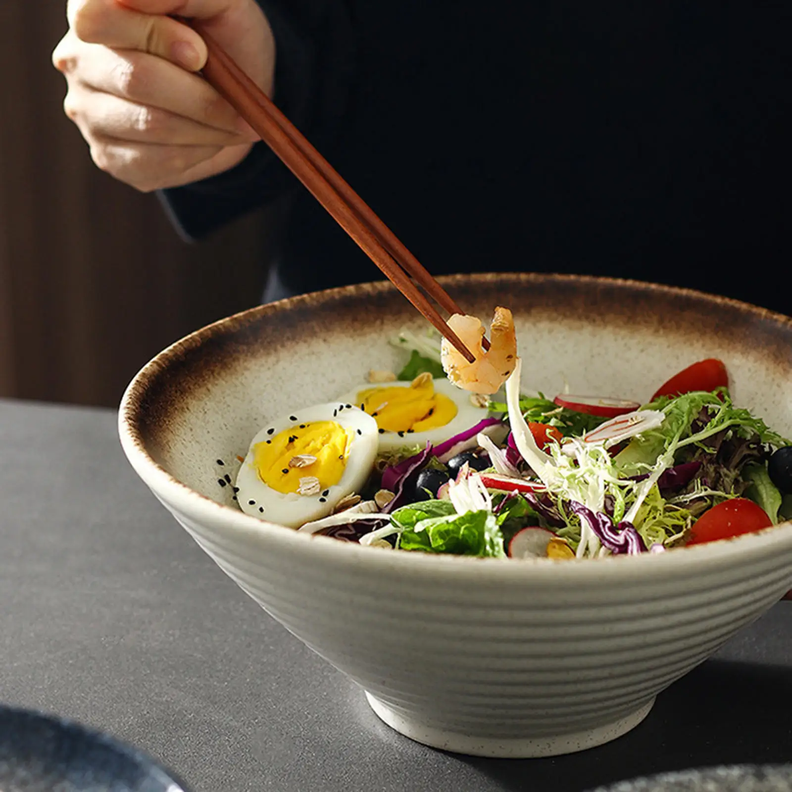 Набор керамических японских рамен суповая миска можно мыть в посудомоечной