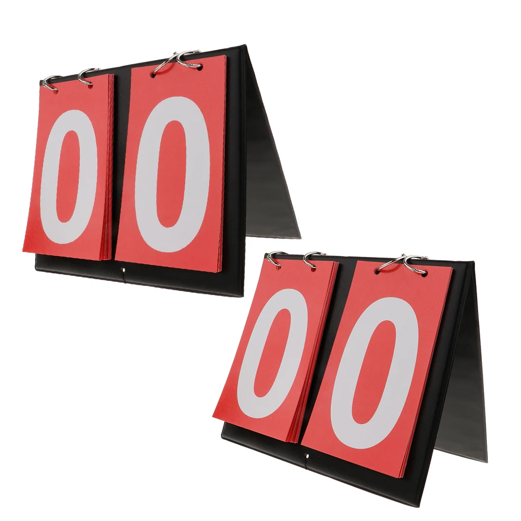 2 шт. портативное табло счет Хранитель Портативный цифровой Спорт Флип оценка