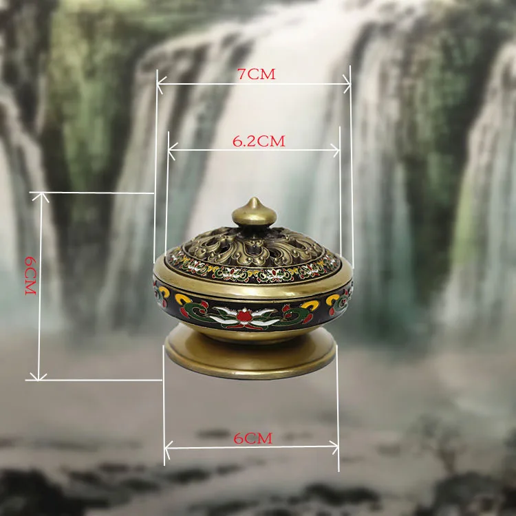 F Lotus искусственная комната чайная церемония старинная горелка для благовоний