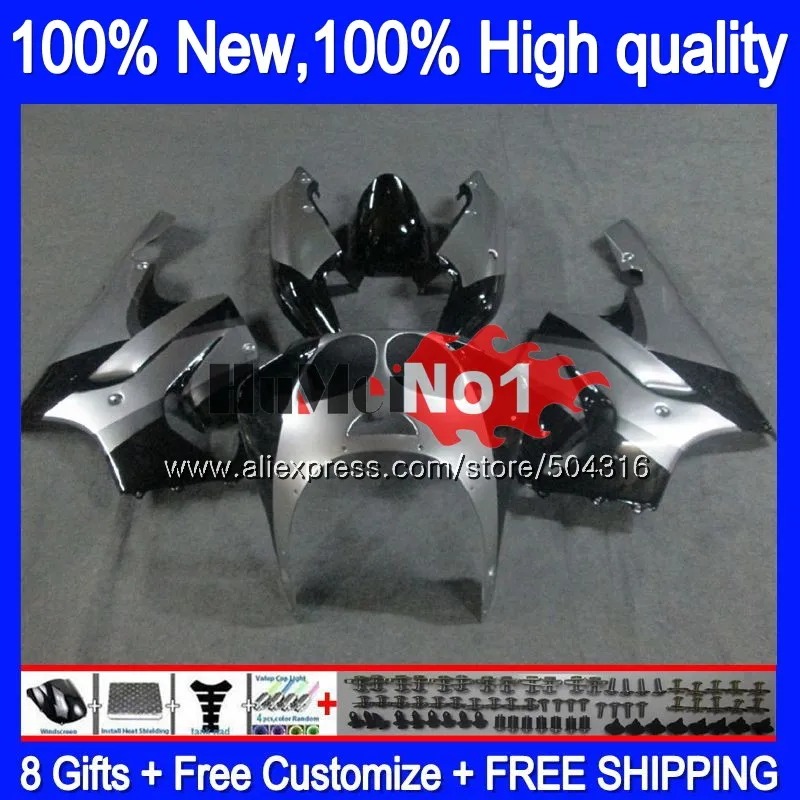 

Корпус для KAWASAKI ZX-7R ZX7R 96 00 01 02 03 52MC.38 черный серебристый ZX 750 7 R ZX750 ZX 7R 1996 2000 2001 2002 обтекатель