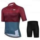 Комплект одежды для велоспорта, удобная быстросохнущая майка из Джерси красного цвета для езды на велосипеде, летняя одежда