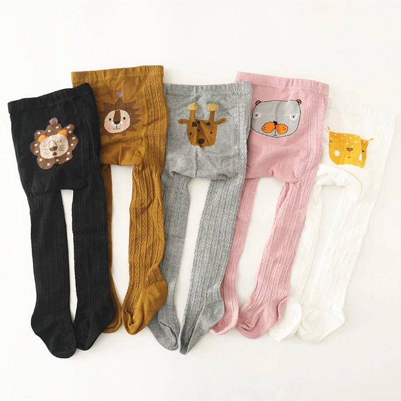 Колготки для новорожденных осенние колготки маленьких девочек трикотажные
