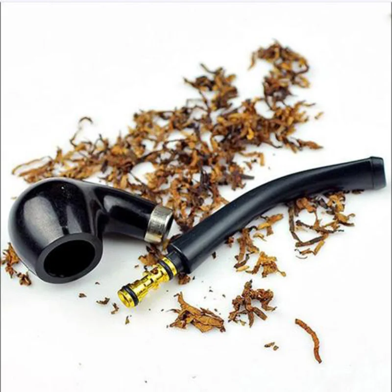 Mini Bakelite Cigar Pipes Vintage Durable Cigarette Wooden Tobacco New Black Smoking Pipe Friend Gift Men Necessary Supplies | Дом и сад