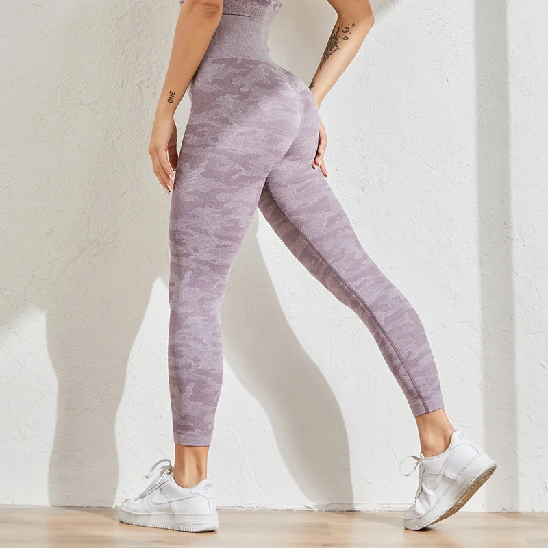 NORMOV Milk Silk Mesh Sports Leggings Women's High Waist Hip Lift Elasticity Workout Pants Quick Dry Breathable Sportswear