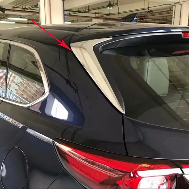Для Mazda CX 9 CX9 2016 2017 2018 ABS Chrome внешние аксессуары Защита от солнца на заднее стекло