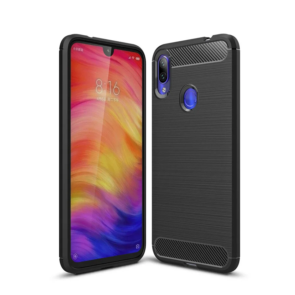 Силиконовый чехол для Xiaomi Redmi Note 7 6 5 4X Redmi 7A 7 6A 5A 4X5 плюс 6 Pro углеродное волокно кисть TPU чехол для телефона Redmi Note 7 Чехол для мобильного телефона