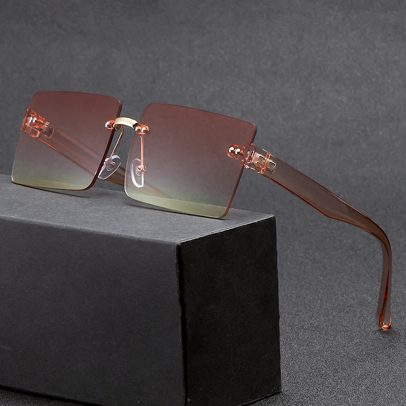 2021 новые модные квадратные солнцезащитные очки Женские Классические трендовые