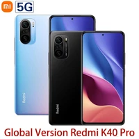 Global Version Redmi K40 Pro NFC 8GB 256GB Smartphone Snapdragon 888 Display 64MP Fast Mobile phone
