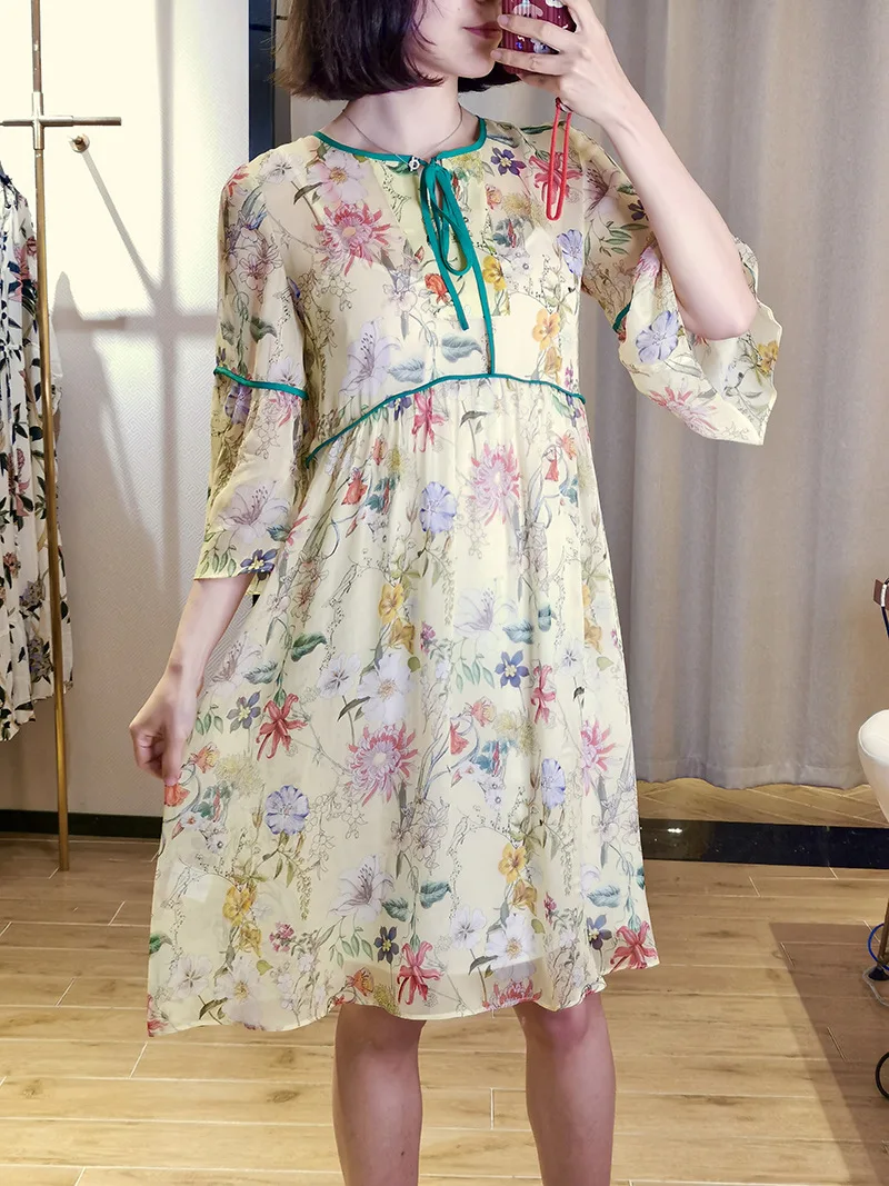 

Women Dress Spring 2020 Women Floral Print Dress