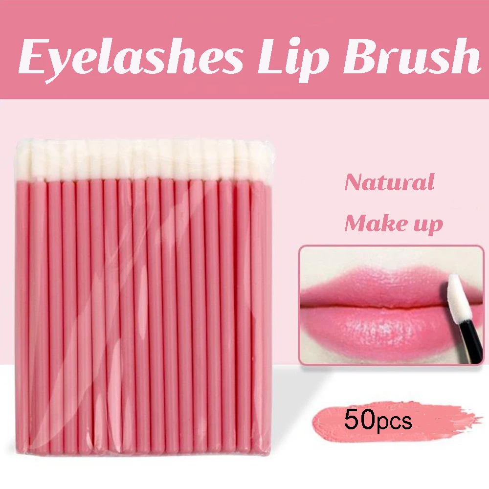 100/50 шт. одноразовая Косметическая кисть для губной помады блеск губ Глянцевая