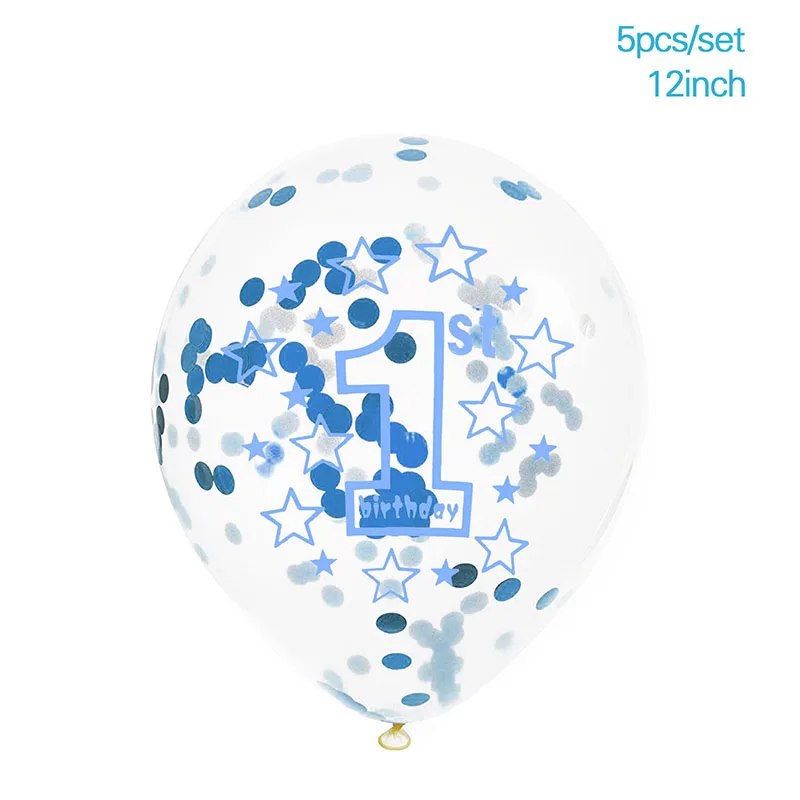 one balloon I am 1 Today, бумажный баннерный баннер на день рождения для маленьких мальчиков и девочек, украшение для первого дня рождения - Цвет: one balloon