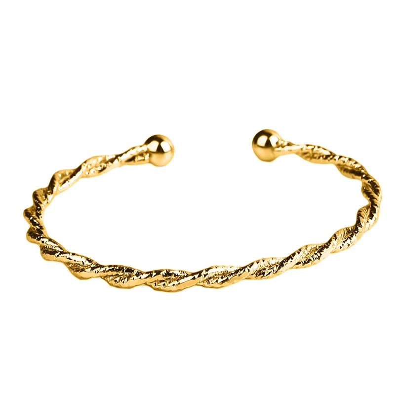 Модный двойной витой изысканный браслет Джокер шар скраб Роскошный Открытый