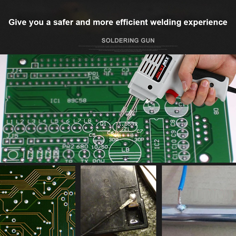 

100W Automatic Electric Soldering Iron Tin Gun Rework Station Solder Wire Welding Tool For Circuit Board Wire DIY Tools