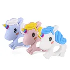 Ченкэй 5 шт. без добавления бисфенола А симпатичный силиконовый Прорезыватель для зубов в форме единорога, сделай сам, новинка, Детская Соска с животным манекен игрушки-прорезыватели сенсорные игрушки аксессуары