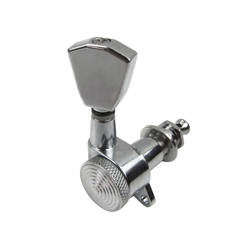 

3L3R Guitar Head Tone Button String Lock Tuner Silver for Electric Guitar Accessories