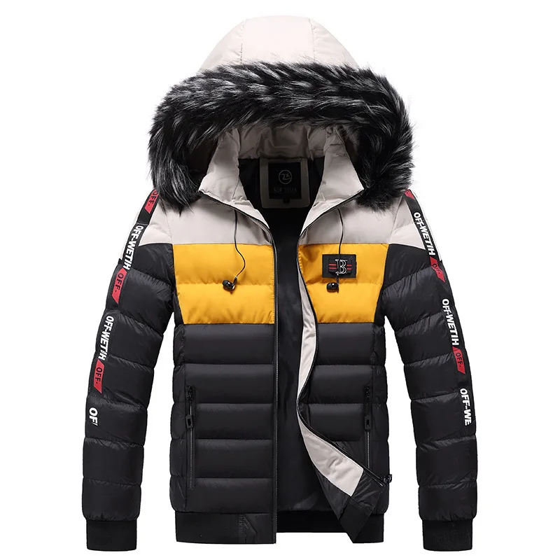 

Men's Casual Winter Warm Thick Jacket Outdoor Parkas Outwear Coat Male Autumn Waterproof Windproof Cotton Parkas Jackets