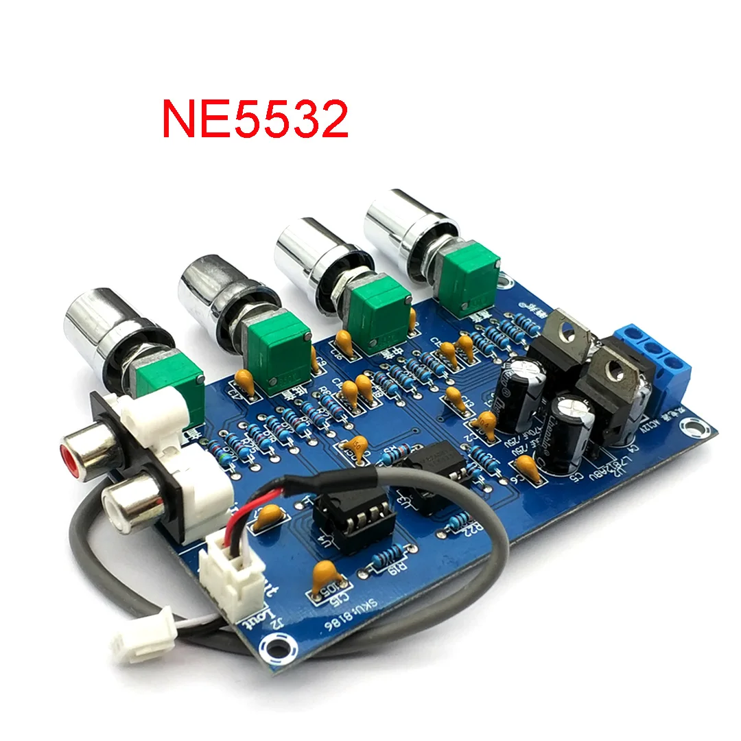 Предусилитель для телефона NE5532 Stereo Pre-усилитель предусилитель Tone Board Audio 4