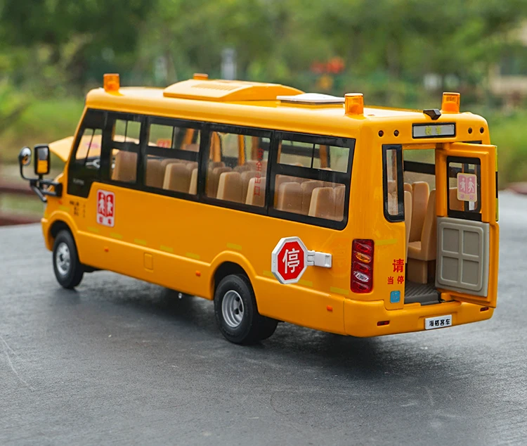 Оригинальная фабрика 1:32 Высококачественная модель школьного автобуса Higer под