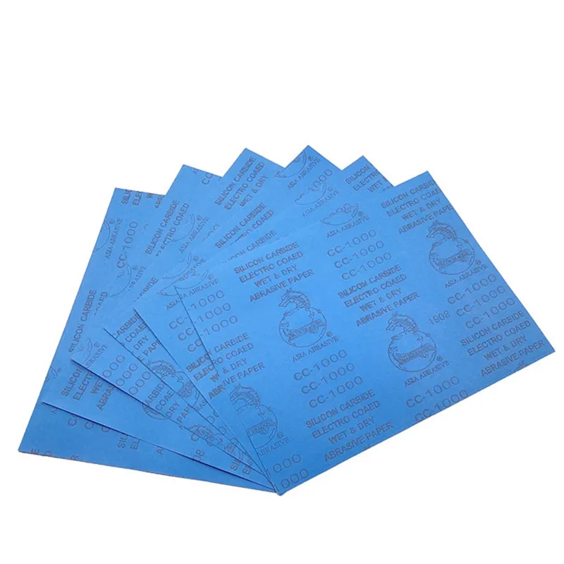 

100PCS Latex Backing Silicon Carbide WaterProof Water Abrasive Paper Wet Dry Sanding Sheets fine polishing pad sandpaper