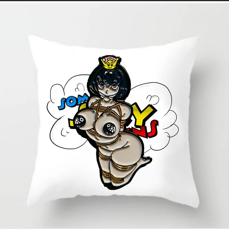 Наволочка для пары квадратная красивая сексапильная 45*45 см | Дом и сад