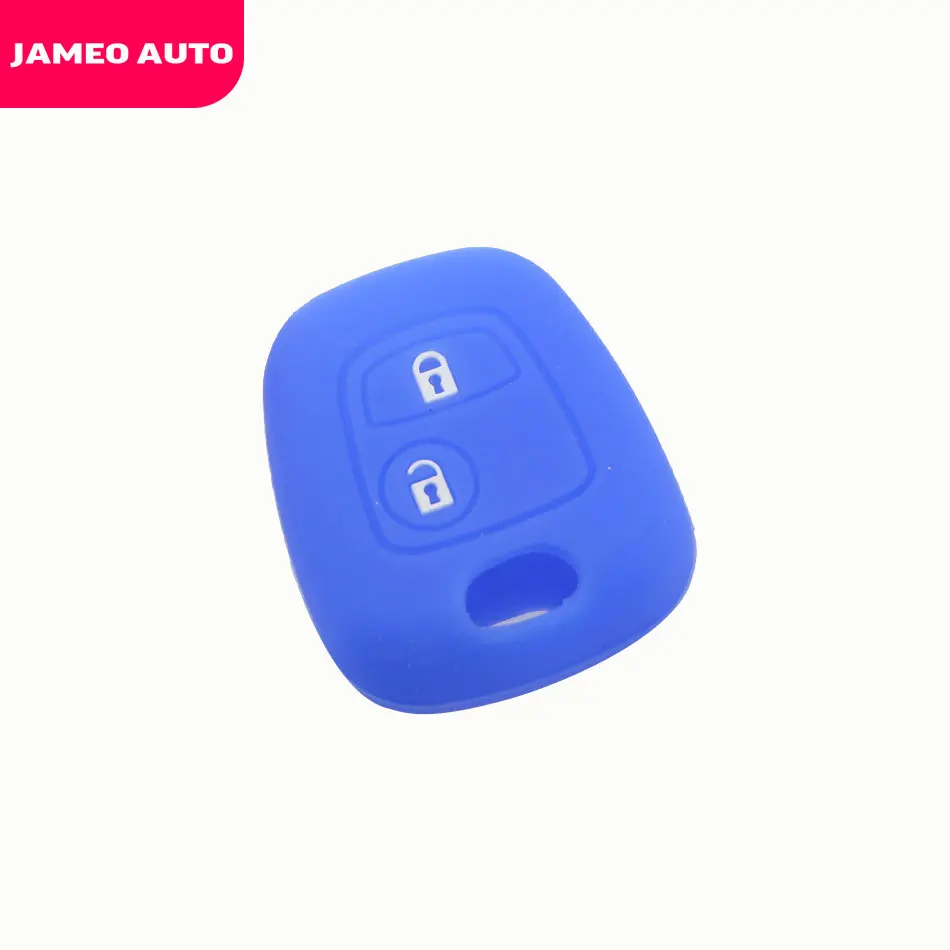 Силиконовый чехол с 2 кнопками для Citroen C1 C2 C3 Pluriel C4 C5 C8 Xsara Picasso Peugeot 206 307 207 408|Футляр