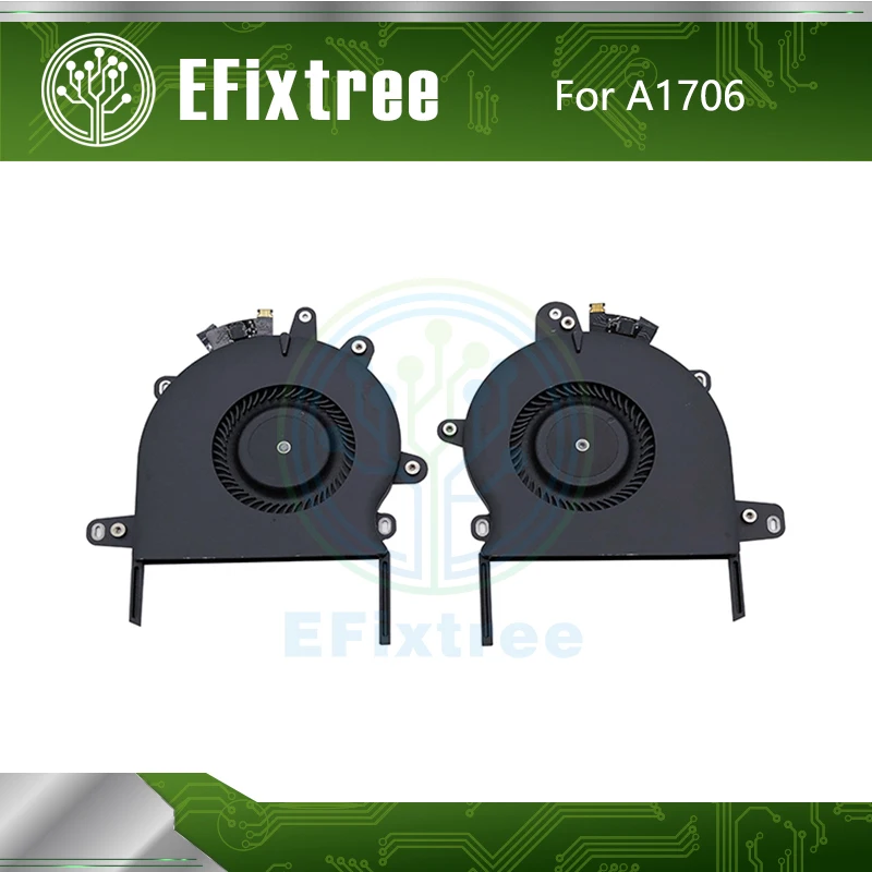 

New Laptop CPU Cooler Cooling Fan For Macbook Pro Retina 13" A1706 Left Fan Right Fan Set Replacement 2016 2017 EMC 3163 3071