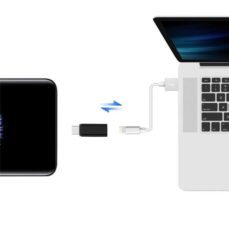 3 шт. металлический адаптер для IOS на USB Type-C Samsung S9 S10 Plus Huawei P20 P30 Pro зарядный