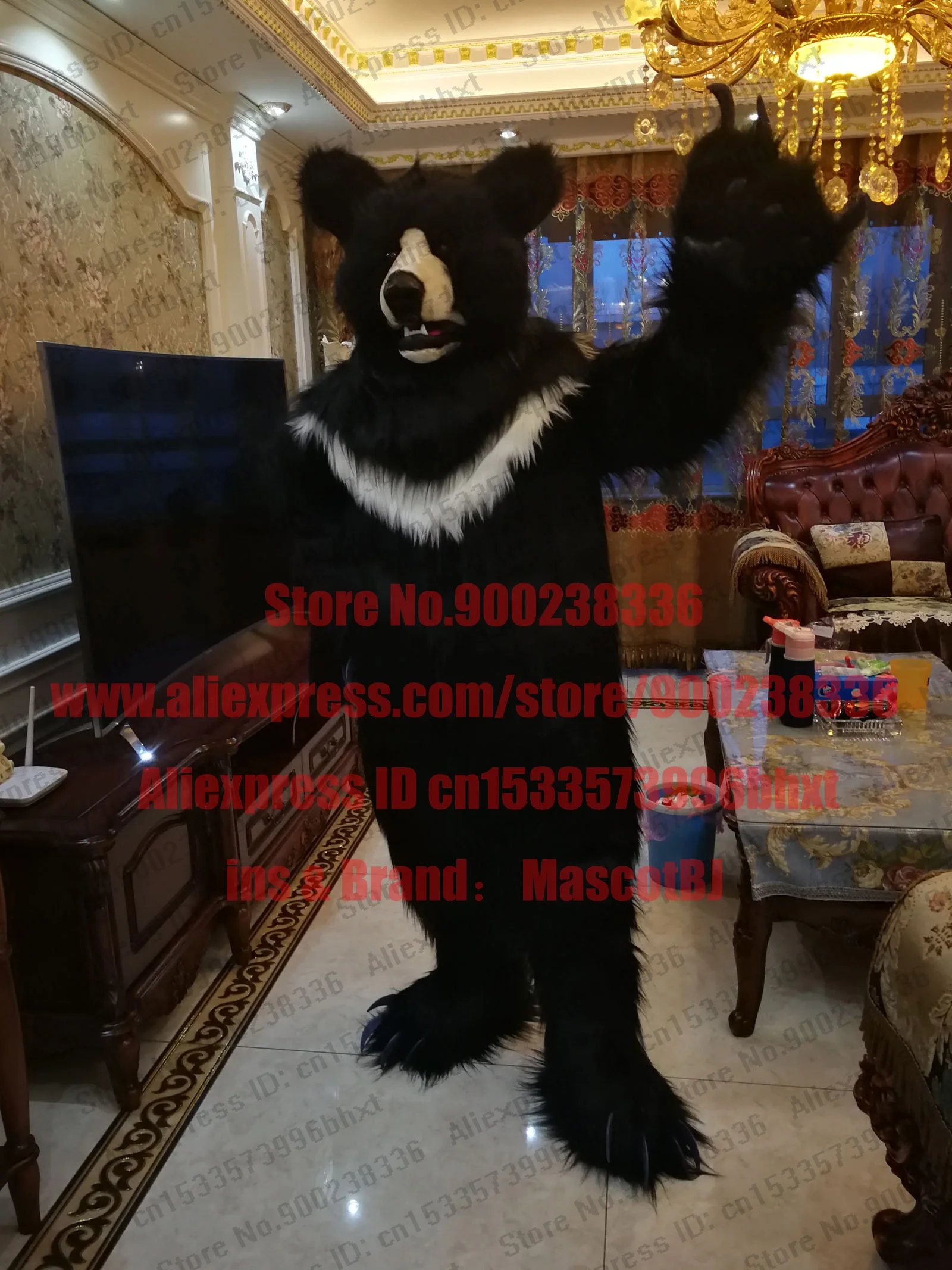 Съемные губки 3-D Eyes Fursuit Black Huksy Dog костюмы для ног гризли Полярный коричневый