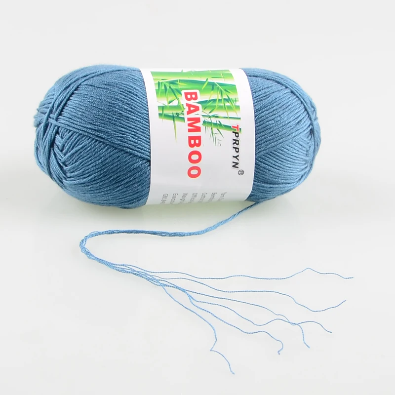 TPRPYN 500 г = 10 шт. вязание крючком бамбуковая хлопковая пряжа ручной вязки для