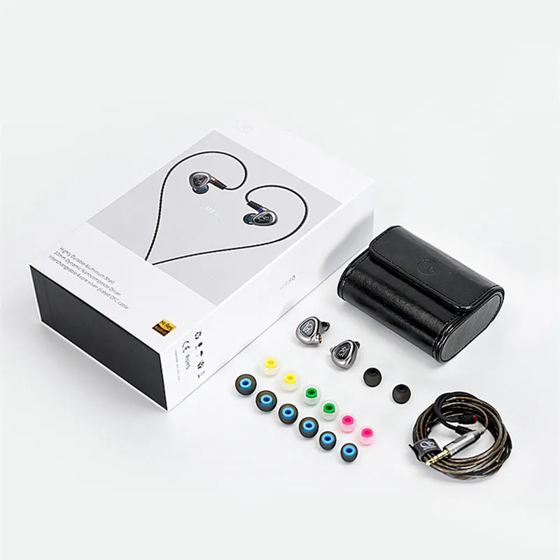 Shanling ME80 10 мм двойной Динамический драйвер HiFi наушники Hi-Res Музыкальная гарнитура