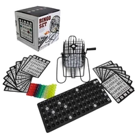 bingo game set deluxe bingo set 8 inch metal cage with calling board colored balls 150 bingo chips 18 bingo cards for larg