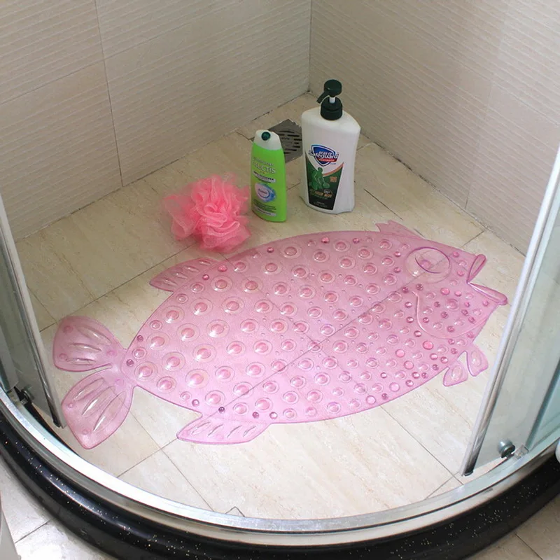 Мультяшный Противоскользящий коврик для ванной из ПВХ с присосками душа