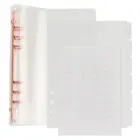 Прозрачная Обложка для блокнота A5, мягкая прозрачная Обложка для блокнота из ПВХ, 6 шт., матовые разделители для вкладышей, канцелярские принадлежности