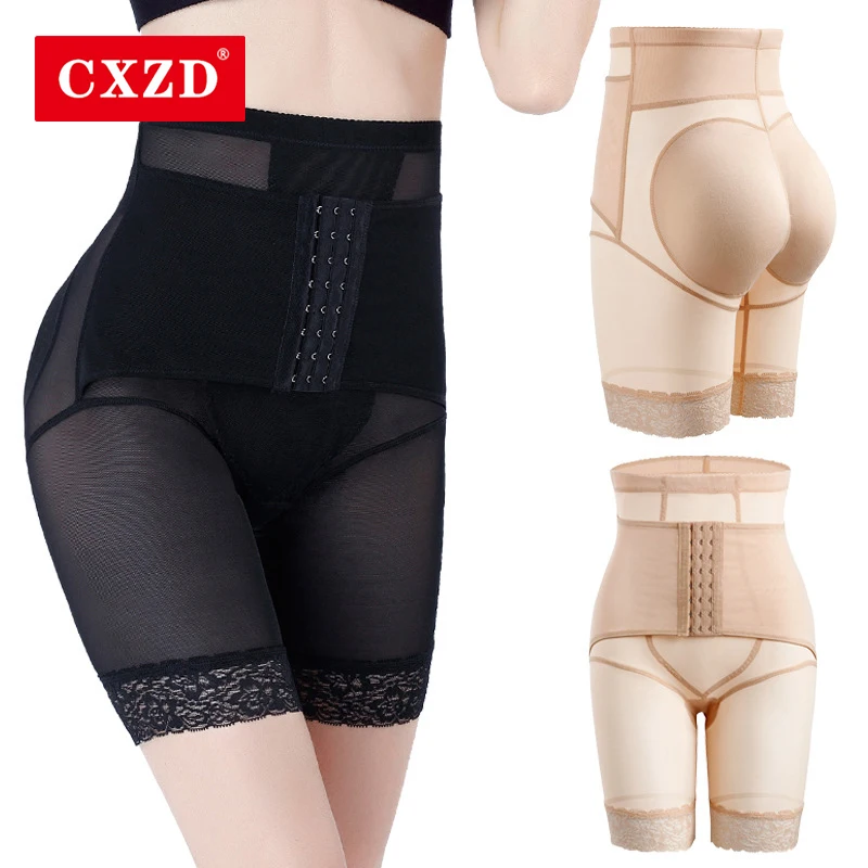 

CXZD корректор бедер с высокой талией, подтяжка ягодиц, тело без следов, Корректирующее белье, утягивающее белье для живота на середине бедра, ...