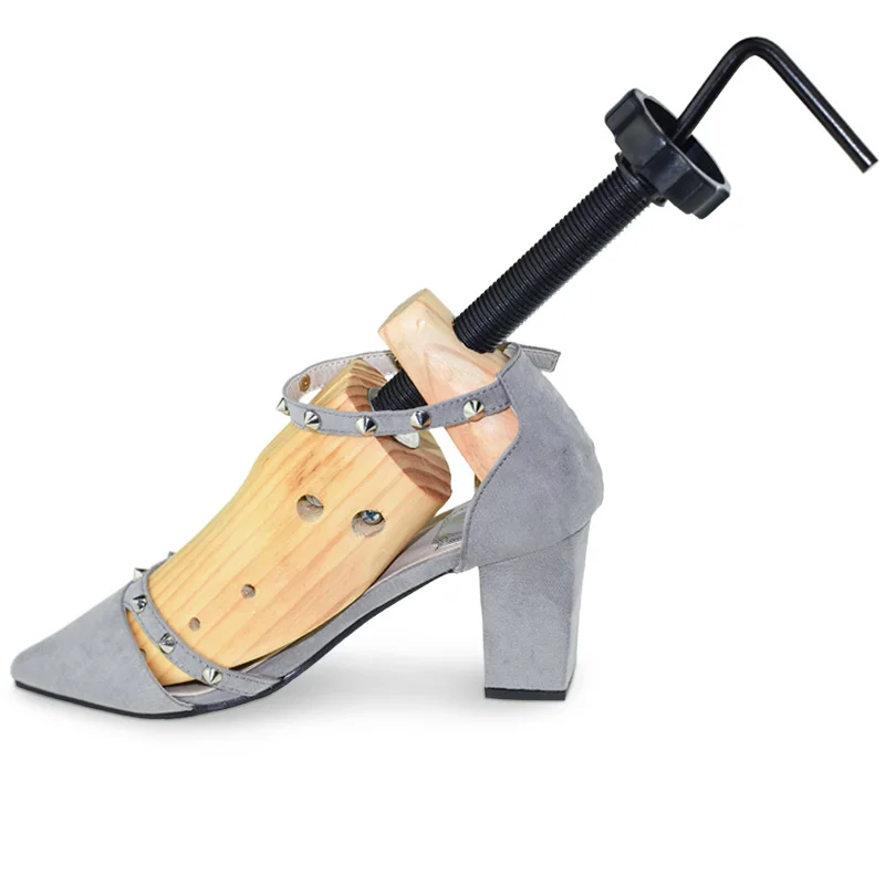 1 Piece Wood 2-Way Wooden Shoe Trees Adjustable Shape For Women Men Shoes Tree Professional Shoe Stretchers Extender Keeper